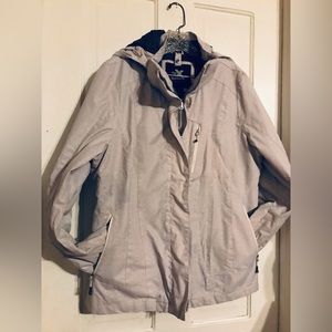 Pre owned ZEROXPOSUR removable hoodie Jacket, light gray size: XL for men’s.